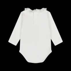 Body in cotone interlock con voulant neonata