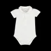 Body in jersey stretch bianco per neonata