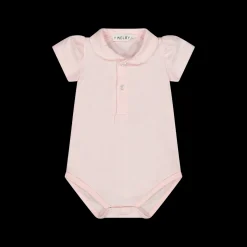 Body in jersey stretch bianco per neonata