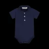 Body in jersey stretch blu per neonato