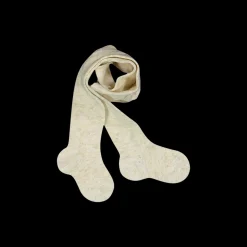 Calza beige e oro per neonata