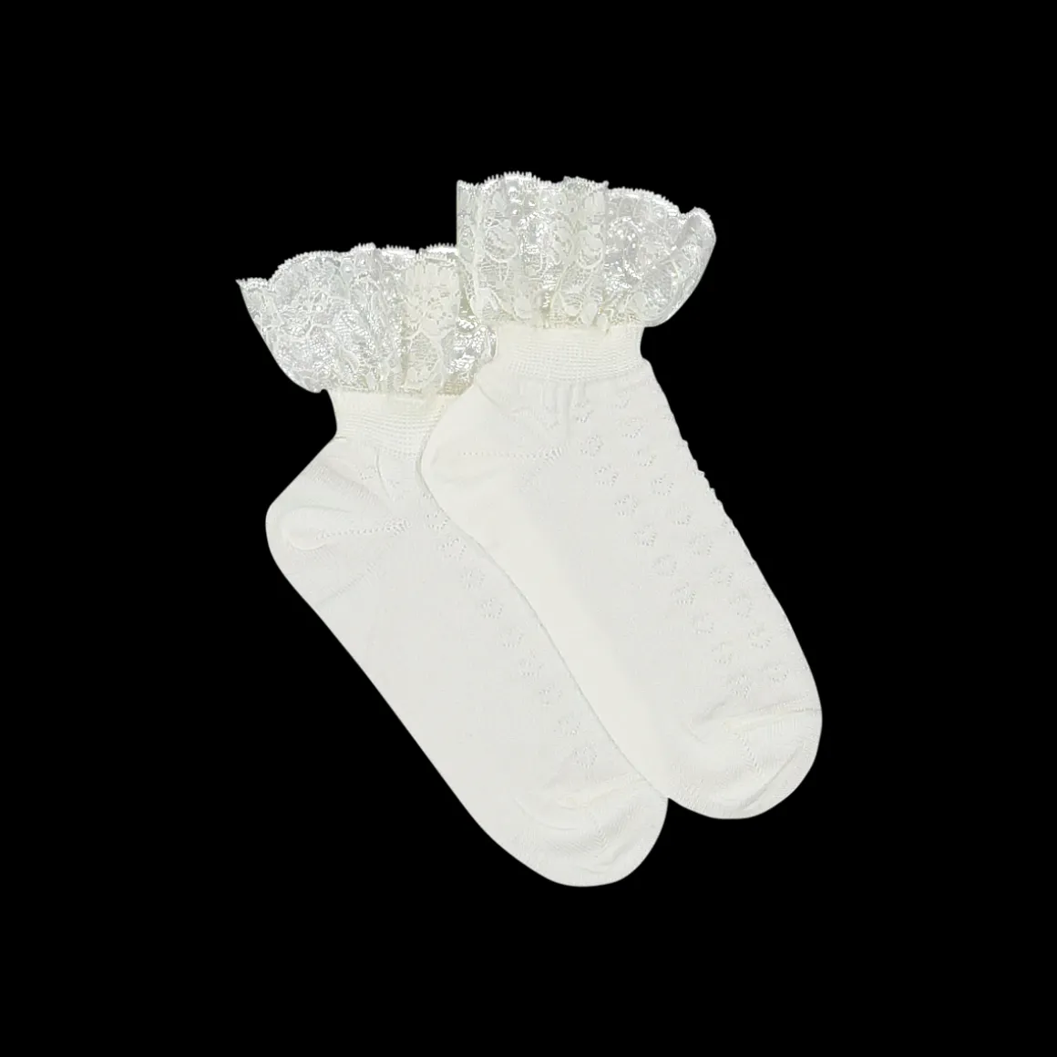 Calzino con pizzo bambina