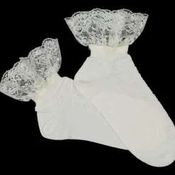 Calzino con pizzo bambina