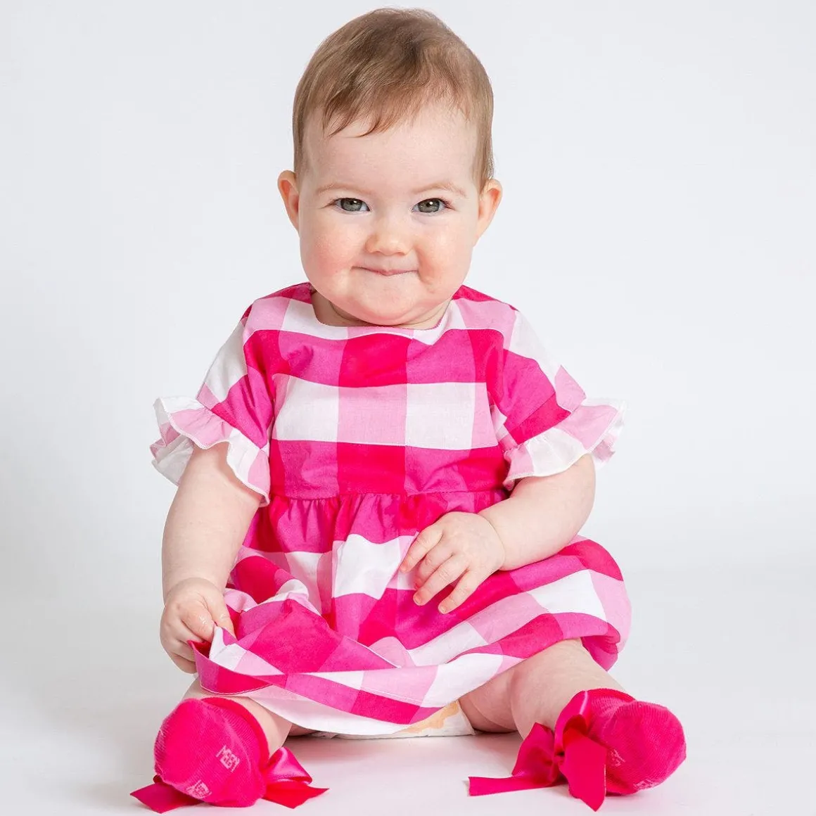Calzino corto con fiocco da bambina