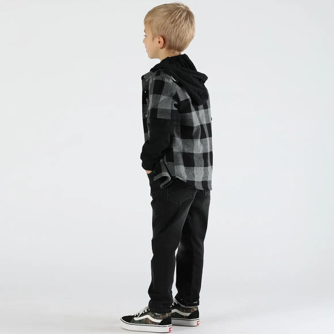 Camicia bambino con cappuccio
