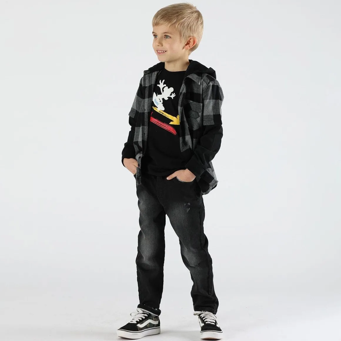 Camicia bambino con cappuccio