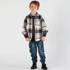 Camicia bambino in flanella pesante