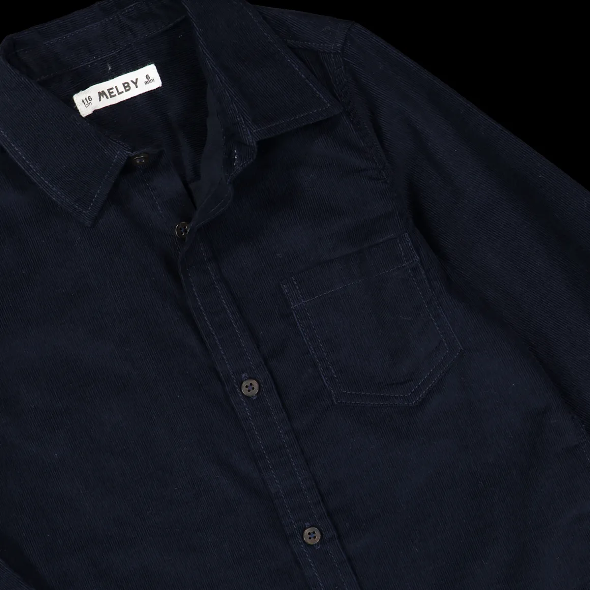 Camicia bambino in velluto a coste sottili