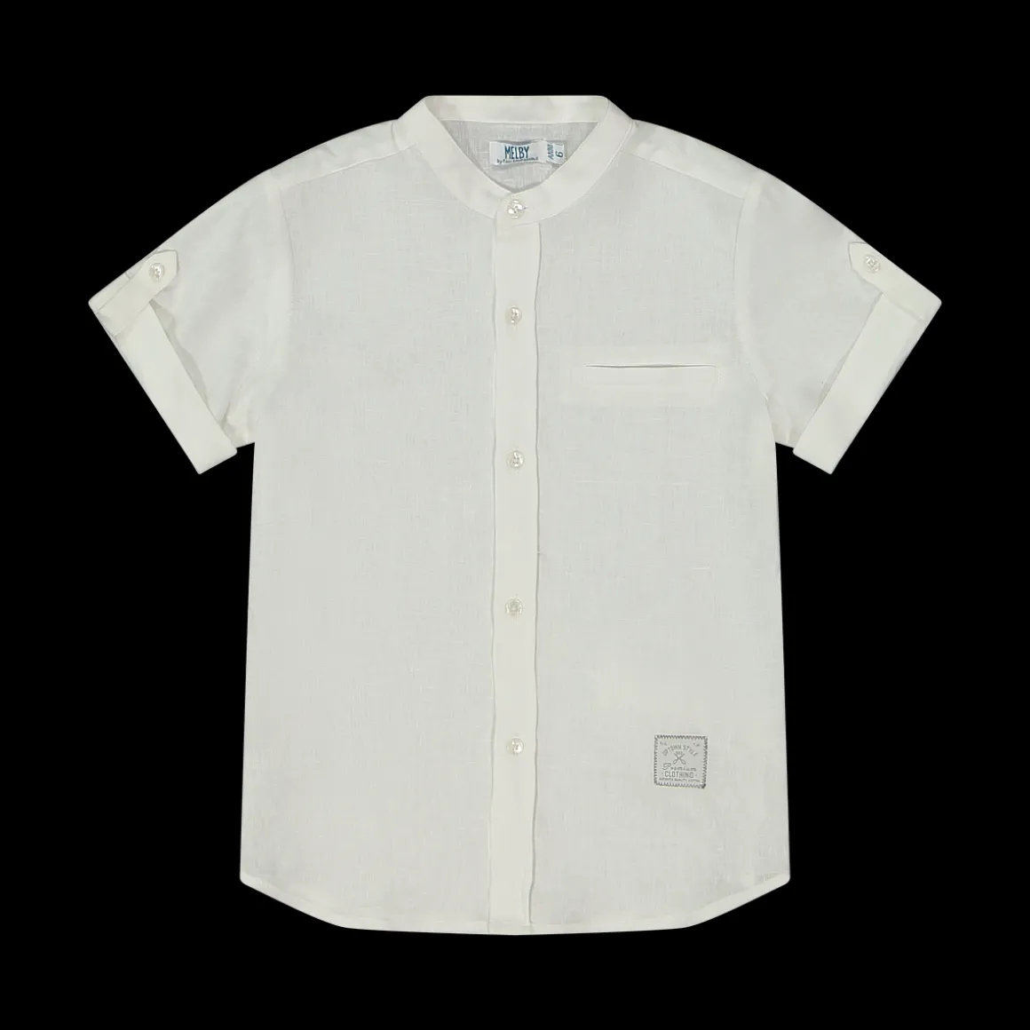 Camicia da bambino in misto lino