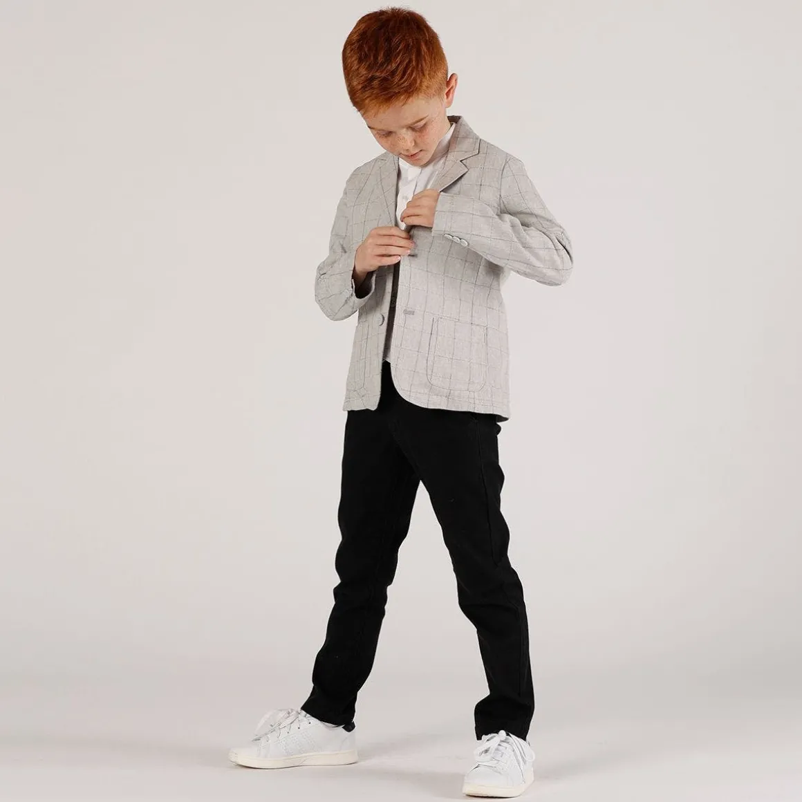 Camicia da bambino in misto lino