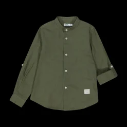 Camicia da bambino in misto lino