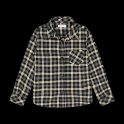 Camicia flanella a quadri in grigio per ragazzo