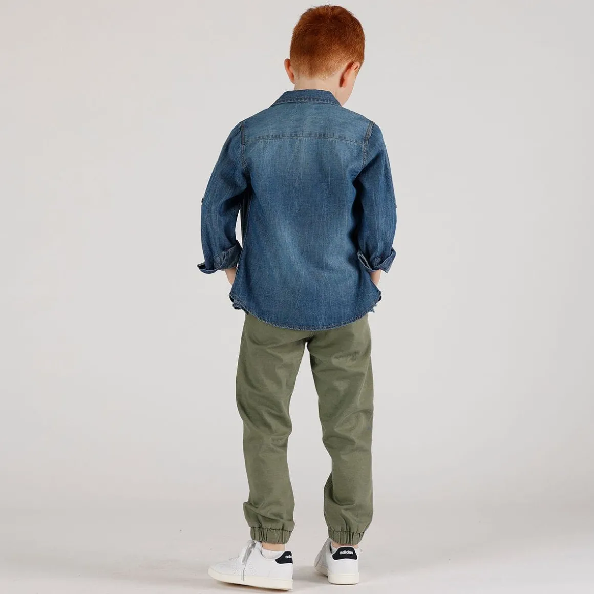 Camicia in chambray da bambino