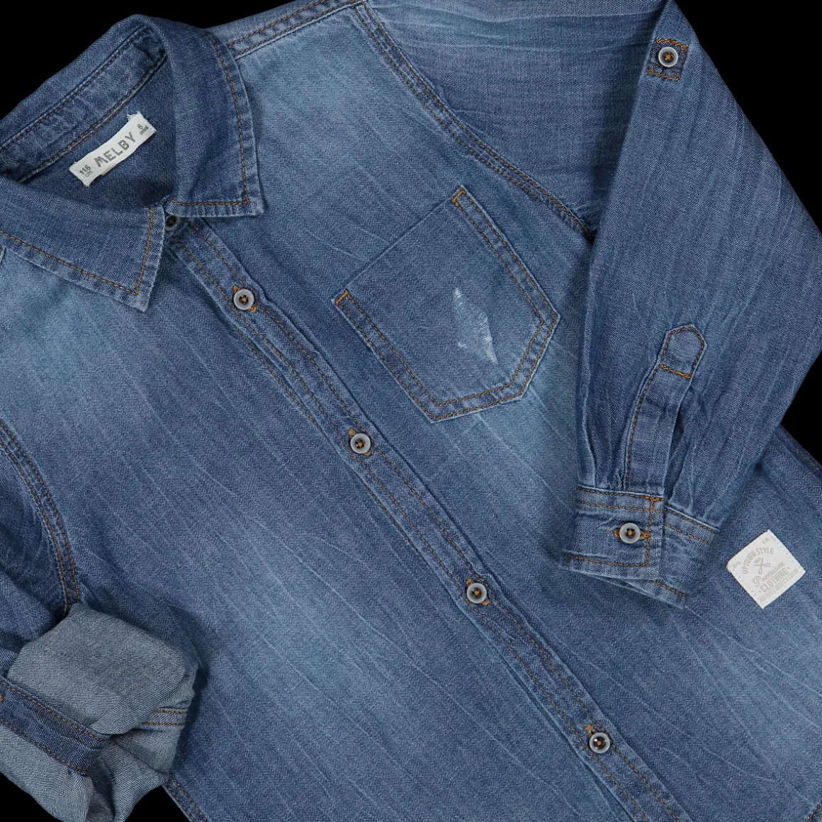 Camicia in chambray da bambino