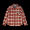 Camicia in flanella a quadri con zip per ragazzo