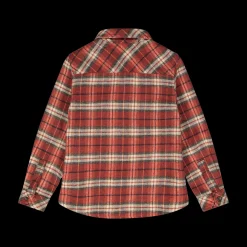 Camicia in flanella a quadri con zip per ragazzo
