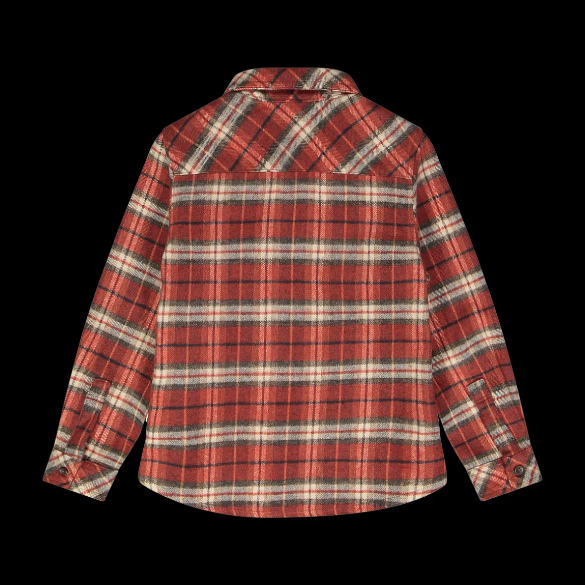 Camicia in flanella a quadri con zip per ragazzo