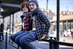 Camicia in flanella a quadri con zip per ragazzo