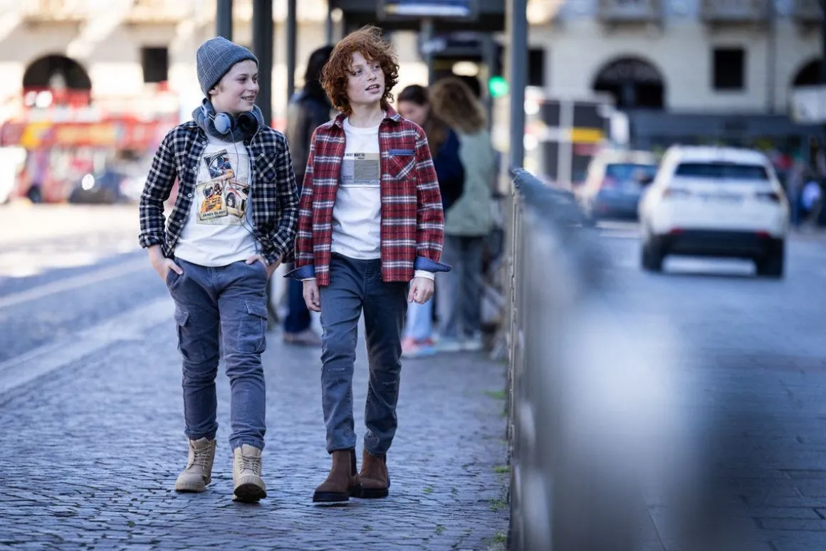 Camicia in flanella a quadri con zip per ragazzo