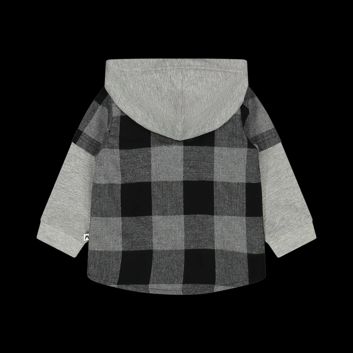 Camicia in flanella e jersey neonato