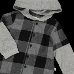 Camicia in flanella e jersey neonato