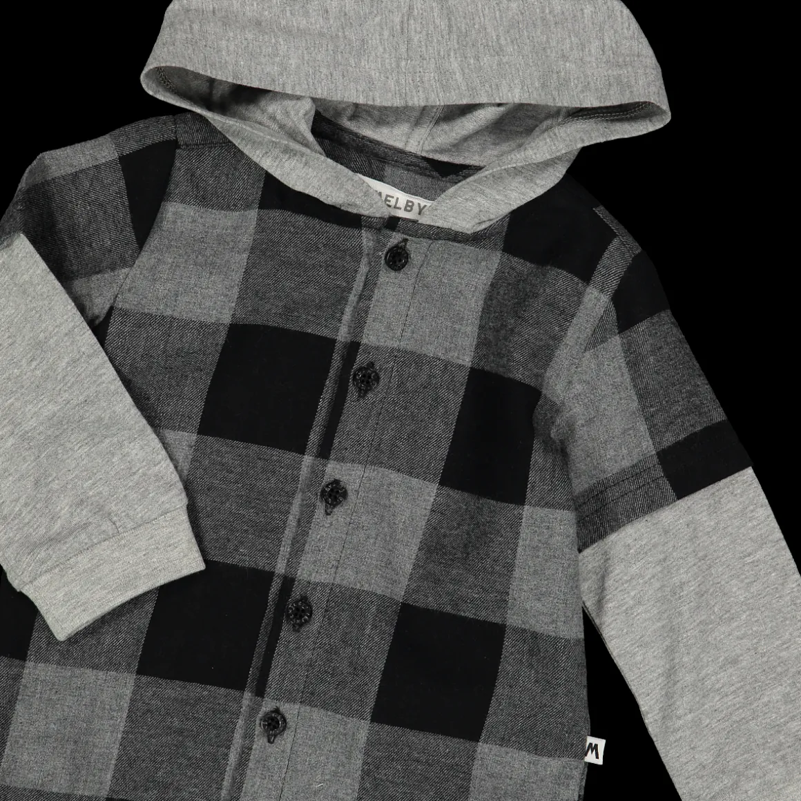 Camicia in flanella e jersey neonato