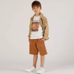 Camicia in gabardina malfilè bambino