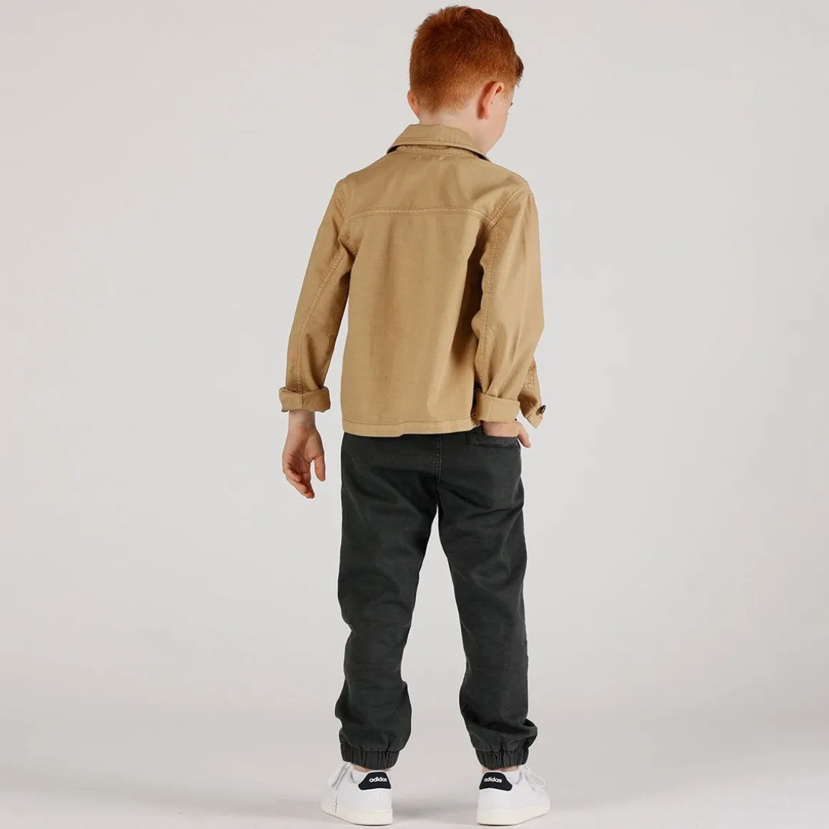 Camicia in gabardina malfilè bambino