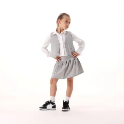 Camicia in popeline per bambina
