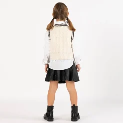 Camicia in popeline per bambina