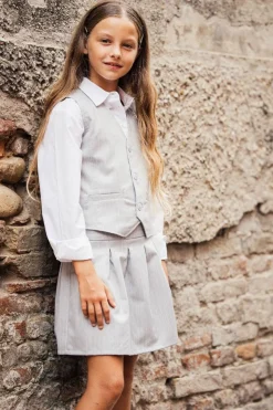 Camicia in popeline per bambina