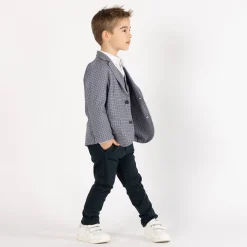 Camicia in popeline stretch per bambino