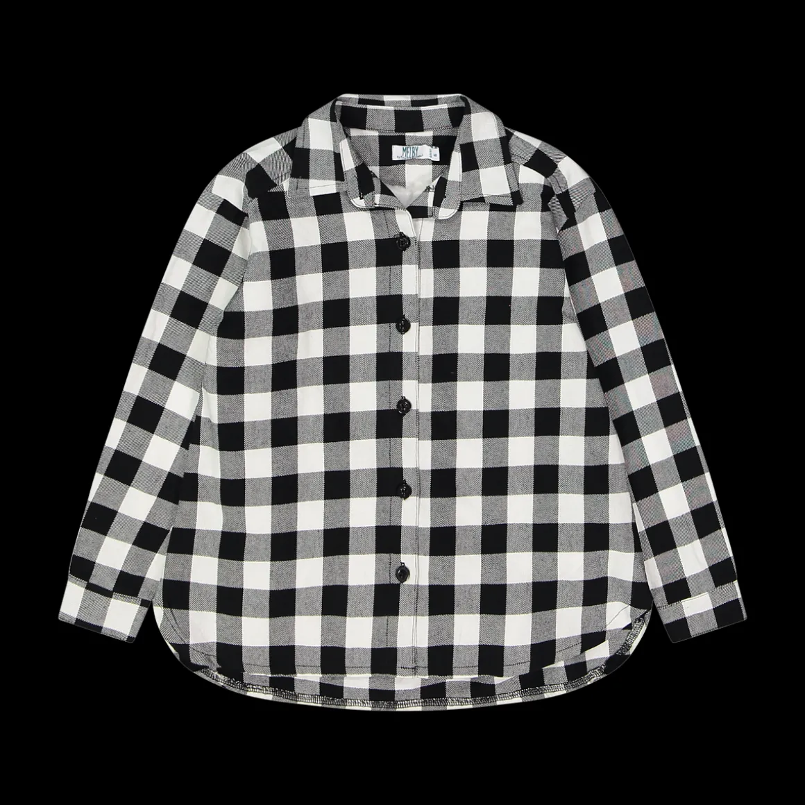 Camicia oversize a quadri per bambina