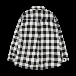 Camicia oversize a quadri per bambina