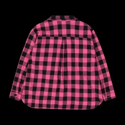 Camicia oversize a quadri per bambina