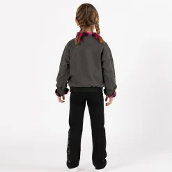 Camicia oversize a quadri per bambina