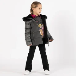 Camicia oversize a quadri per bambina
