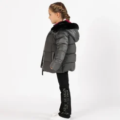 Camicia oversize a quadri per bambina