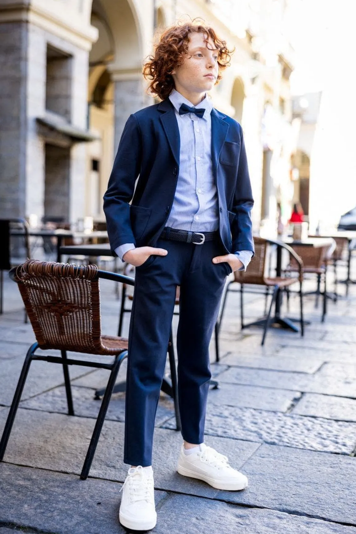 Camicia rigata per ragazzo