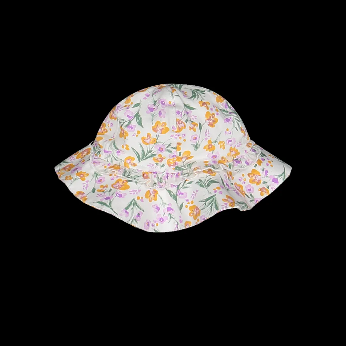 Cappellino a fiorellini per neonata