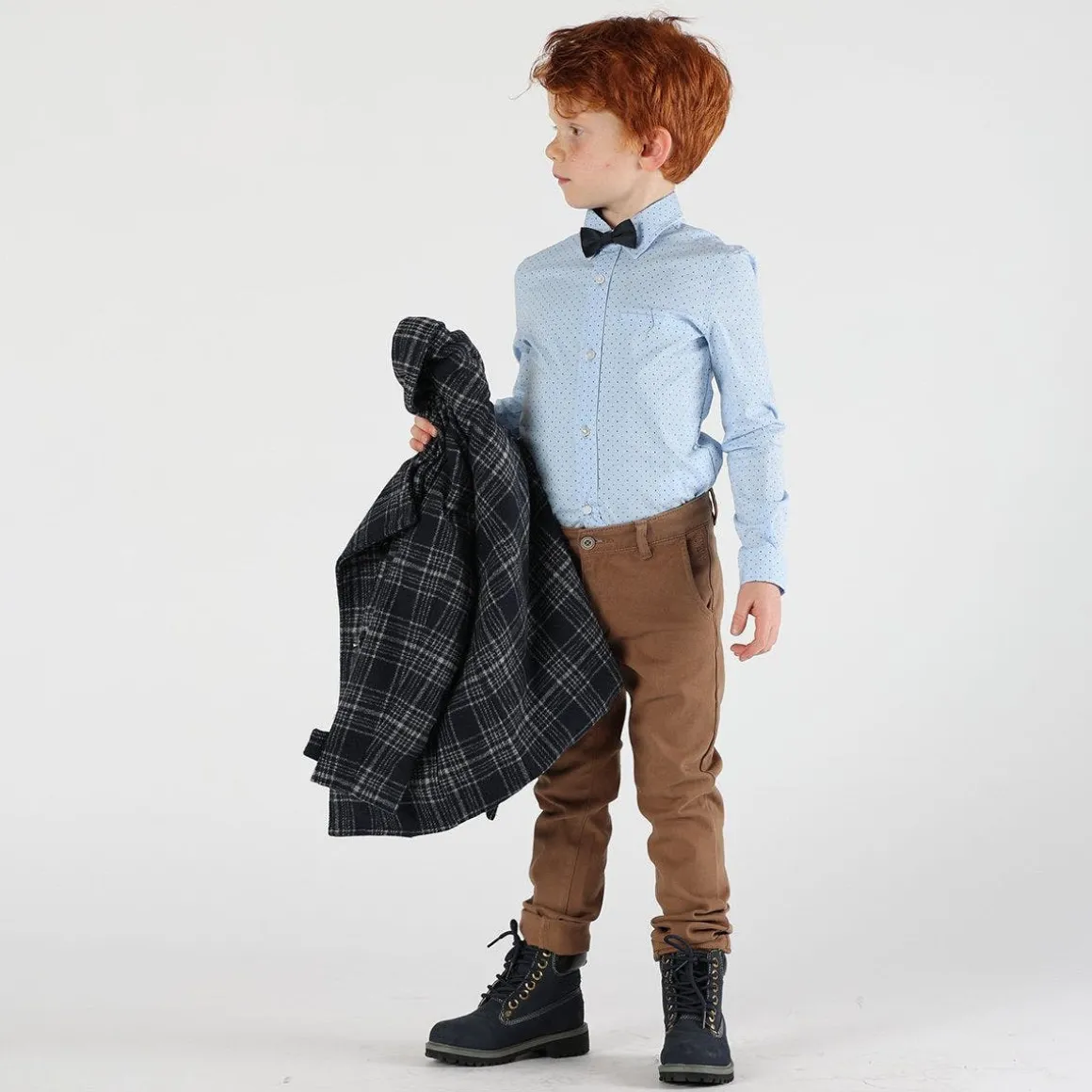 Cappotto a quadri per bambino