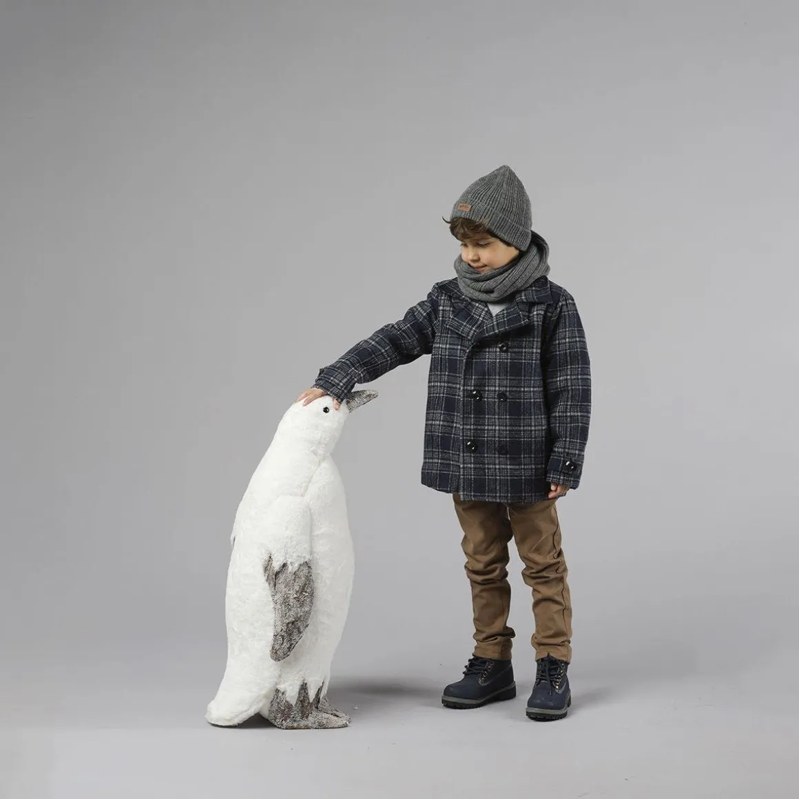 Cappotto a quadri per bambino
