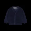 Cardigan aperto in cotone tricot bambino
