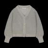 Cardigan con filato lurex per bambina