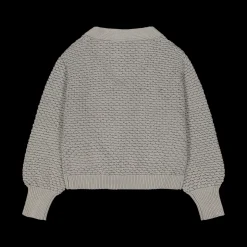 Cardigan con filato lurex per bambina