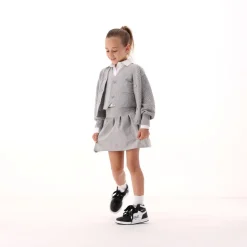Cardigan con filato lurex per bambina