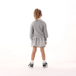 Cardigan con filato lurex per bambina