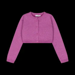 Cardigan con lurex per bambina