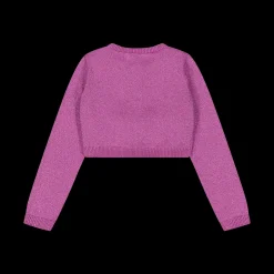Cardigan con lurex per bambina