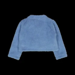 Cardigan cropped in pelliccetta per baby girl